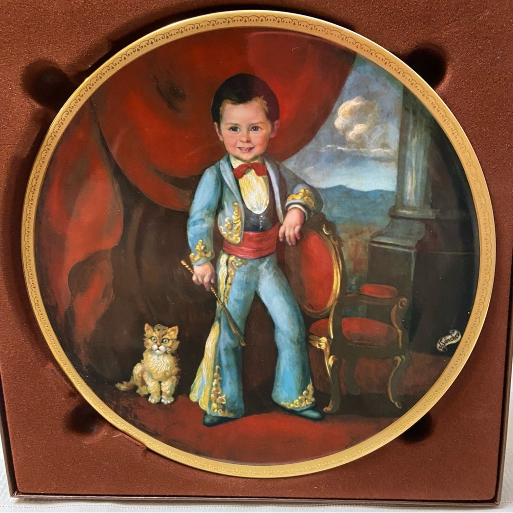 Hand decorated Wall Decor- China Plate -last in a series #1004 of 5000